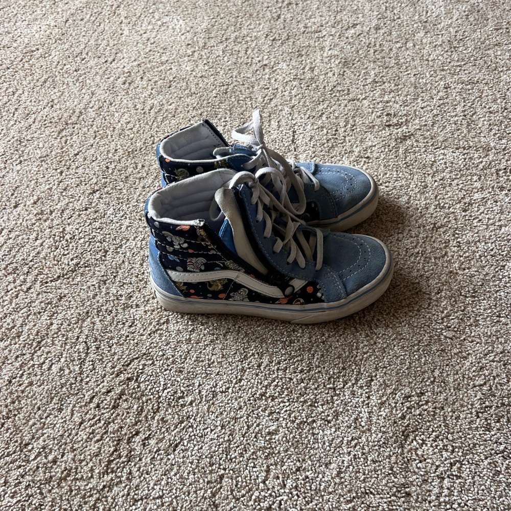 Vans Sk8-Hi Zip Kids Sneakers – Space Print – Size 1.5
